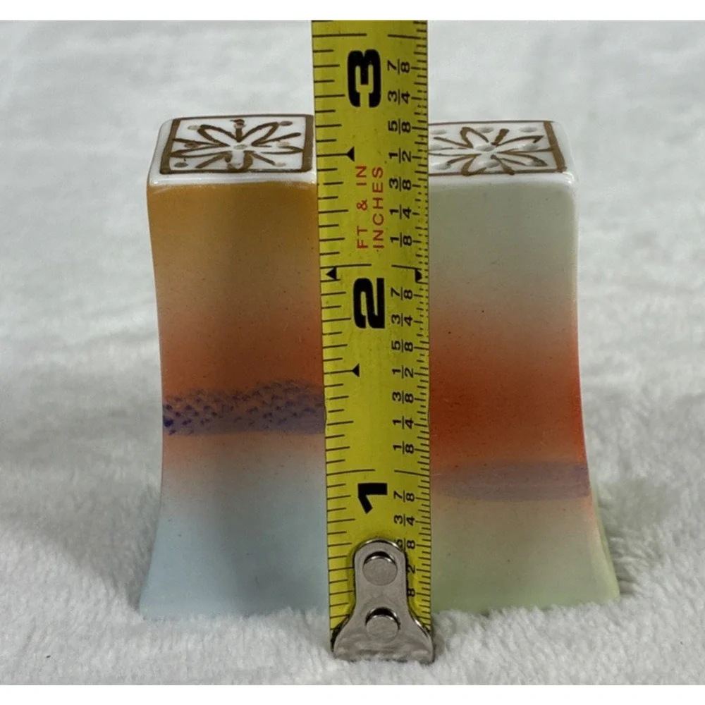 Vintage Hand Painted Japan Salt & Pepper Shakers Trees at Sunset Bnfts Charity